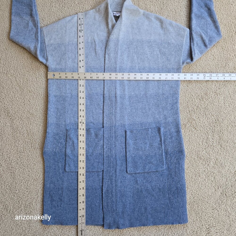 Athleta Spirit Wool Cashmere Ombre Wrap Duster Sweater Cardigan - Picture 2 of 15